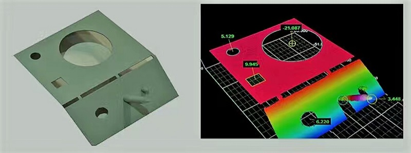 3D视觉测量金属片-机器视觉_视觉检测设备_3D视觉_缺陷检测